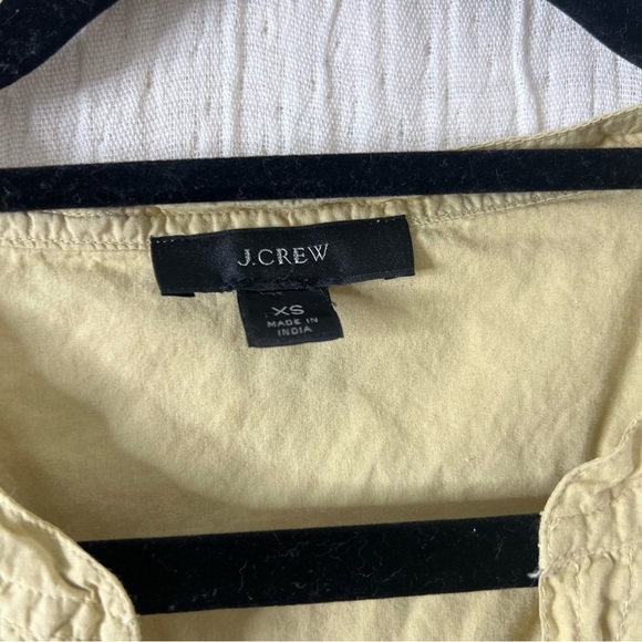 J Crew Reimagined Long Sleeve Lightweight Henley Top - Size Small - Yellow/Green - Picture 6 of 7